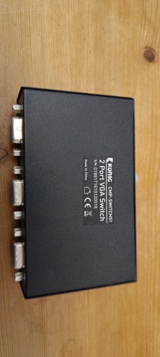KONIG 2 WAY TWO PORT VGA CMP-SWITCH51 MANUAL SWITCH BLACK METAL HOUSING - Picture 4 of 4