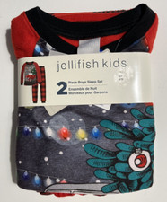 Jellifish Kids Red Truck with Tree 2 Piece Sleep Set-Boy's Size S 6/7 NEW 26