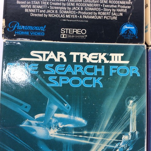 Star Trek VHS Lot Motion Picture Wrath of Khan Search for Spock Voyage Home plus - Picture 7 of 13