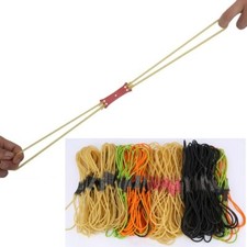 STARKER STEINSCHLEUDER SPANNGUMMI DIY 2-Streifen Gummiband Zwille Katapult NEU