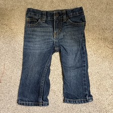 oshkosh B'gosh Genuine vintage Boot Cut Jeans 9months Baby Stretch Snap Cuff