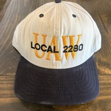 Vintage New Era UAW LOCAL 2280 HAT Made In USA Adjustable Baseball Cap