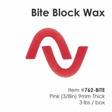 Bite Block Wax Rims - Pink - 100 per box