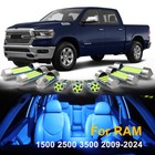 8x Blue LED Interior Lights For DODGE RAM 1500 2500 3500 2009-2024 Package Kit