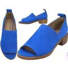 Shellys London Florenz Women Blue Suede Shoes 6, 6 1/2, 7, 7 1/2, 8, 8 1/2, 9,10