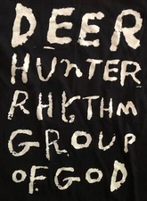 Deerhunter Band T-Shirt, Rhythm Group Of God, Black, Men’s Sm, Noise Art Rock