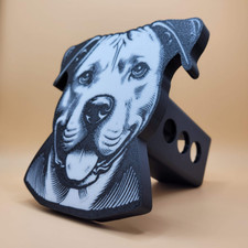 Pitbull Trailer Hitch Cover. Fits 2 Receivers. Custom Color Combinations. Pitbull Trailer Hitch Cover. Fits 2 Receivers. Custom Color Combinations.