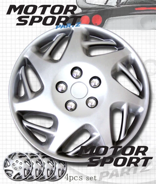 Juego de tapacubos de 15 pulgadas 4 piezas cubierta de cubierta de rueda de llanta estilo 007B tapacubos de 15 pulgadas Foto 2 de 4