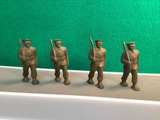 1950's MARX 60MM VINYL SOLDIERS MARCHING IN DRESS UNIFORMS