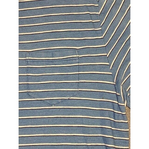 PETER MILLAR POLO mens shirt LARGE striped blue/white GOLF short sleeve - Picture 6 of 11