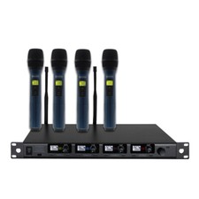 W Audio Dqm 600h Quad Radio Microphone Handheld Wireless Mic System Ch38