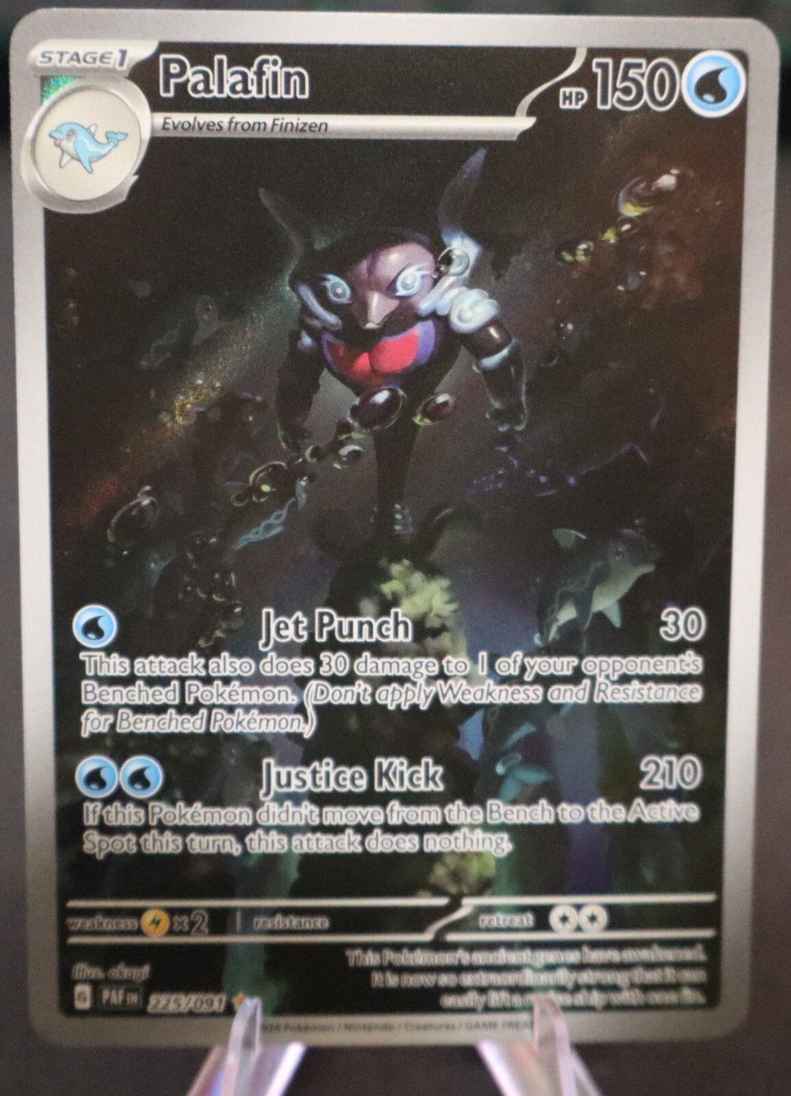 Palafin 225/091 Sv: Paldean Fates Holo Mint TCG Pokemon