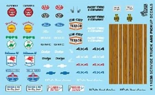 Gofer 11038 x 1/24-1/25 Service Truck & Pickup Logos #2 