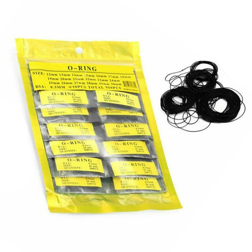 500Pcs 31-40mm Rubber O-Ring Watch Back Cover Waterproof Seal Gaskets 0.8mm Diam