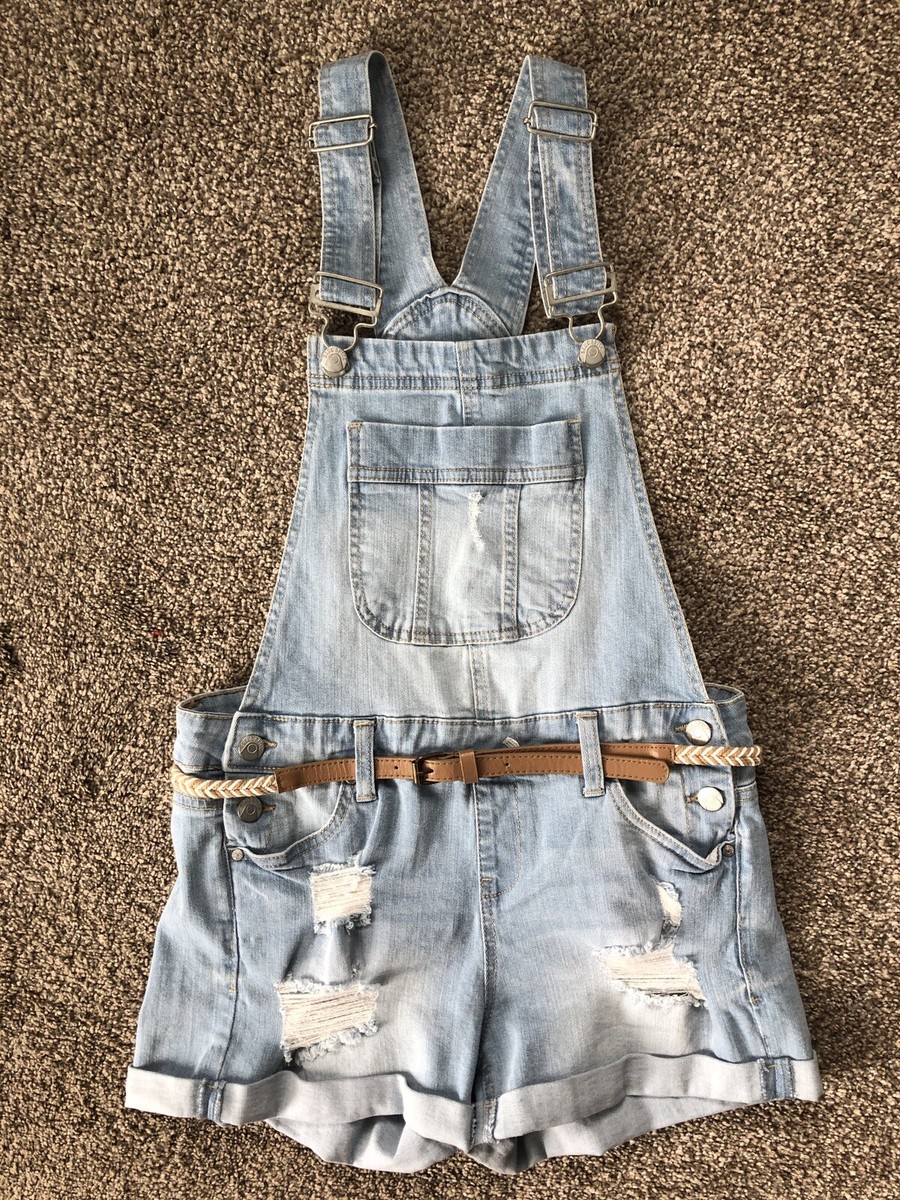 Blue Spice Jean Shortalls Juniors Size 5 Blue Denim Bib Overalls