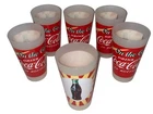 Vintage Coca-Cola Thick Plastic Tumbler Set of 6 EUC