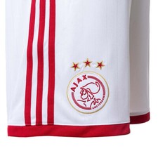 Image of Ajax White Home Football Shorts 2022/23 BNWT Adidas Youth 15/16Y 176