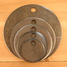AR500 1/4" Steel Shooting Targets 3"-8" Circles - Set of FIVE