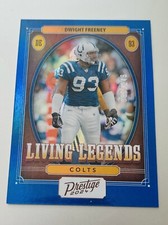 2024 Prestige Football Card #8 Dwight Freeney Colts Living Legends Blue /249