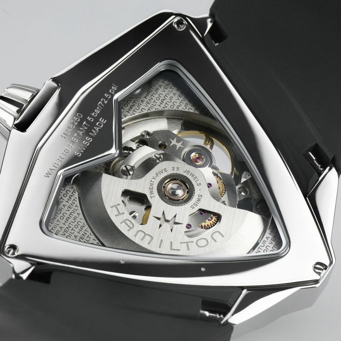 New Hamilton Ventura XXL Skeleton Auto ST Steel Black Dial Men's