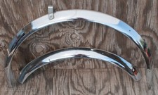 Chrome Gothic Bicycle FENDERS 26" x 1.75" Wheel Tire Spaceliner CWC Cruiser Bike