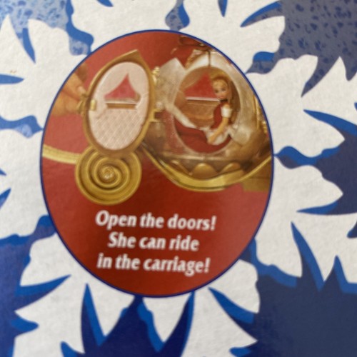 Vintage 1998 Mattel DISNEY’S “CINDERELLA Royal Holiday Carriage & Mini Doll NICE - Picture 11 of 12