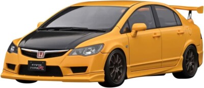 Finished Product ignition model 1/18 Honda CIVIC FD2 TYPE R yellow