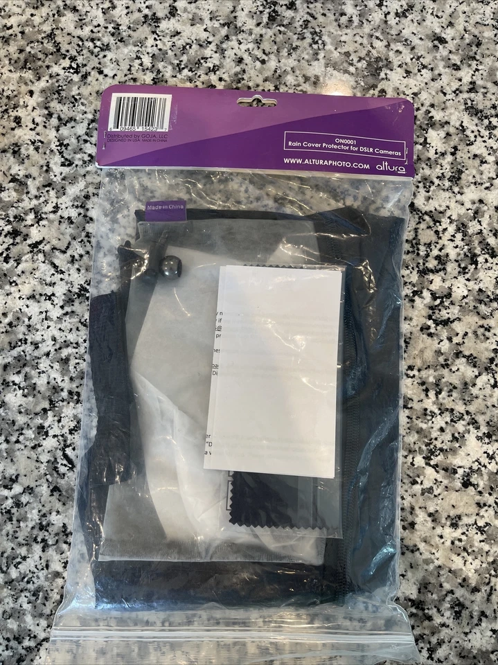 Водонепроницаемый дождевик для цифровых однообъективных зеркальных фотоаппаратов защитный черный - новый - Изображение 3 из 4