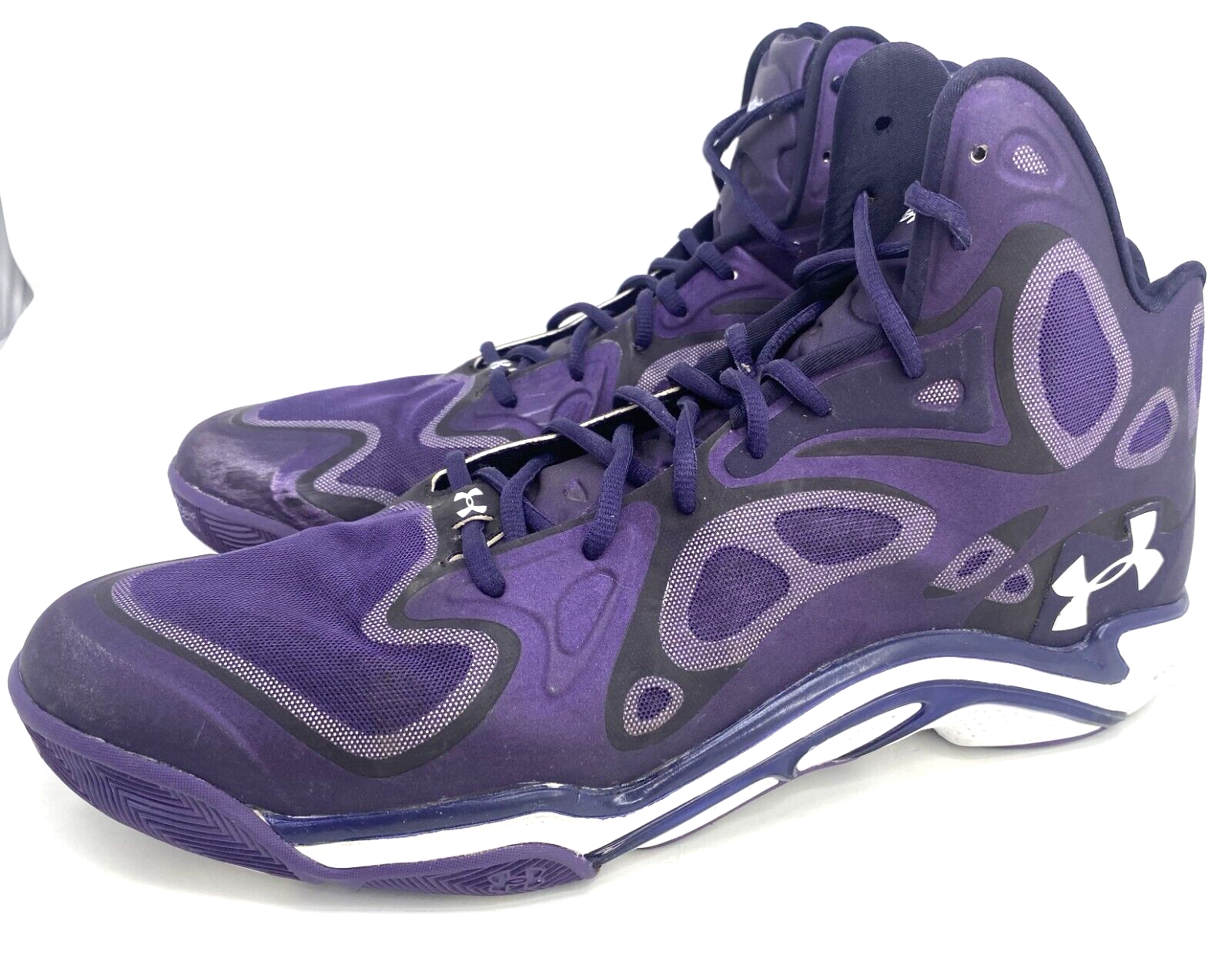 Men's Under Armour Micro G Anatomix Spawn Basketball Shoes 1238925-500 / Size 15