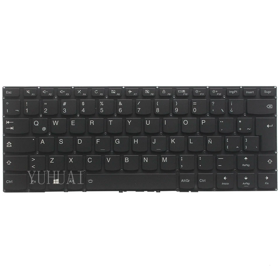Para Lenovo Flex 4-14 Flex 4-1470 Flex 4-1480 14" Teclado Español Latino Retroiluminado Foto 2 de 4