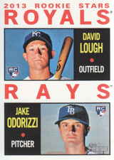 2013 Topps Heritage #408 David Lough RC Jake Odorizzi RC Card