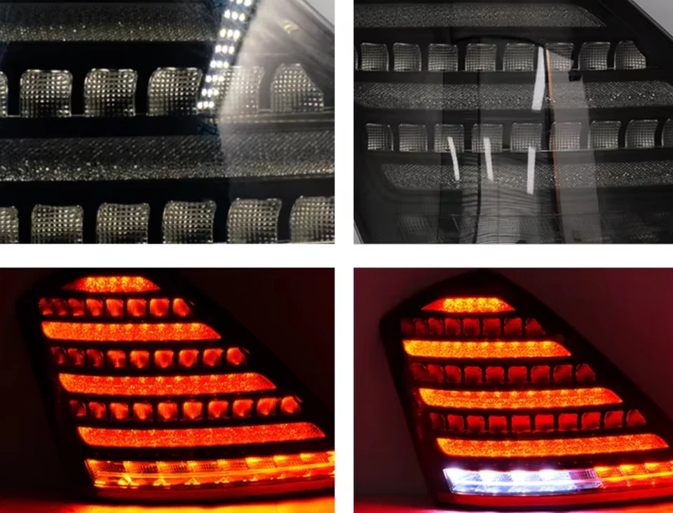 Lámpara trasera CarTail 2 piezas para Mercedes Benz Clase S W221 S450 S500 S550 S600 Humo Foto 3 de 4