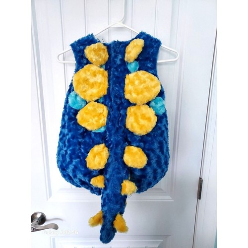 Toddler large Stegosaurus Costume Underwraps Fur Halloween Child Blue Dinosaur - Picture 4 of 10