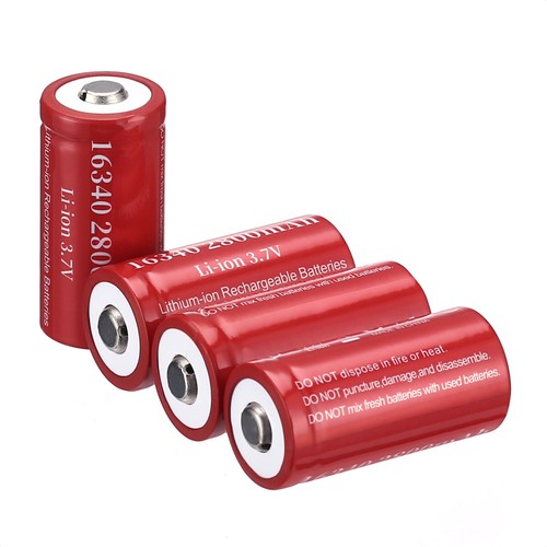 EBL 16340 CR123A USB Rechargeable Liion Battery 3V / 3.7V For Arlo