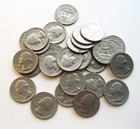 1965 Us Quarters circulated no mint mark lot 28 coins