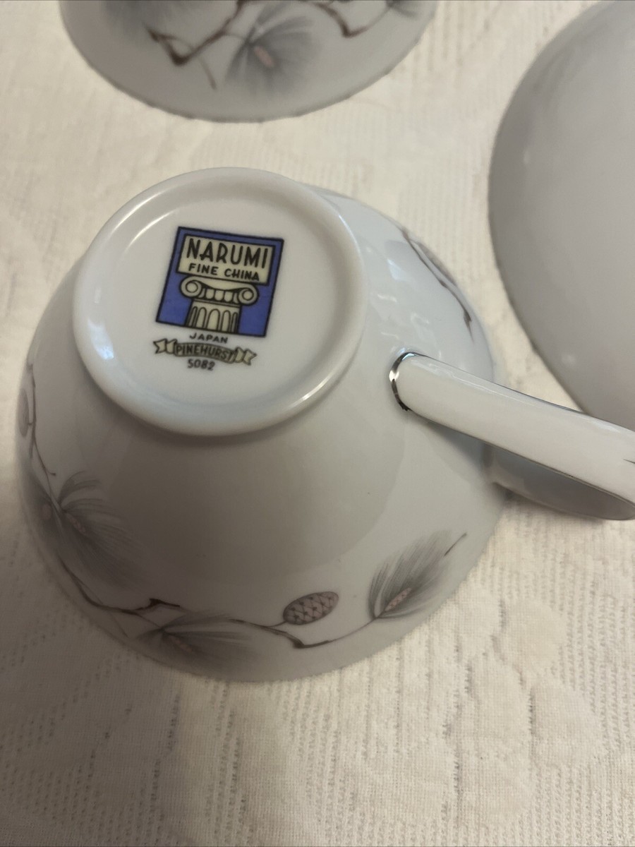 Narumi China Japan Discontinued Pinehurst Pattern 5082 Set