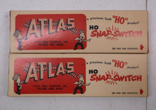  2 HO Atlas snap switches in original boxes lot 3236 