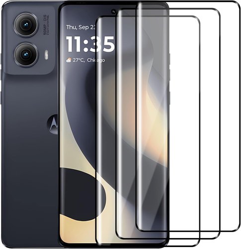 (3er Pack) für Motorola Edge 2024 Displayschutzfolie, HD-Klar Hartglas Display - Bild 12 von 12