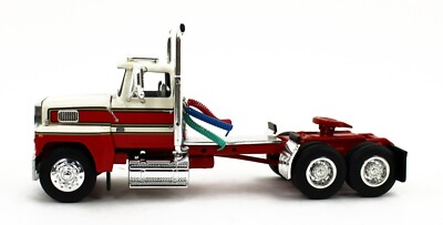 DCP 1:64 *RED & OFF-WHITE* Ford LTL 9000 Day Cab Semi Truck *NIB