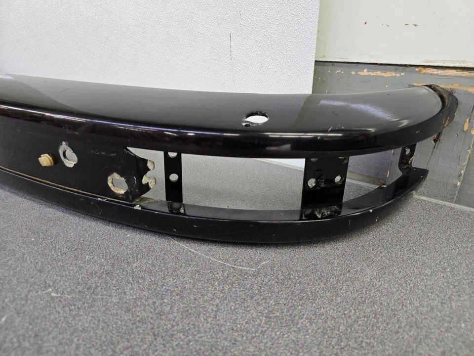NICE USED ORIGINAL PORSCHE 911 SC 930 FRONT BUMPER BEAM W WASHERS PURPLE 16 - Image 3 of 4