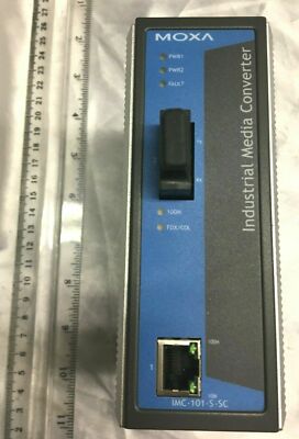 Moxa Industrial Media Converter IMC-101-S-SC-T Working Free Shipping