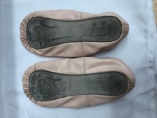 Dance Pre-Owned Ballet Shoes Stelle 3M Leather Single Strap Full Sole
