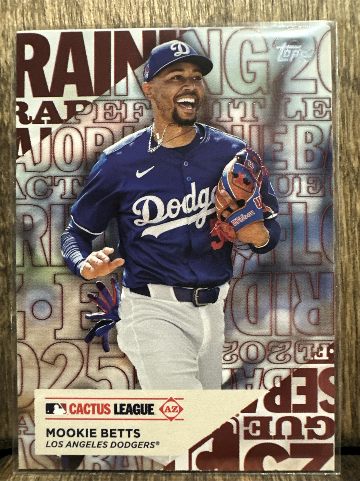 2025 Topps Series 1 Mookie Betts #TG-17 Training Grounds Los