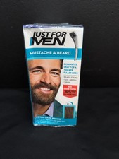 Just for Men Mustache  Beard Coloring M-40 Medium Dark Brown Pack of 3