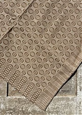 New Primitive Colonial DARK MUSTARD COVERLET TABLE SQUARE Topper 34"