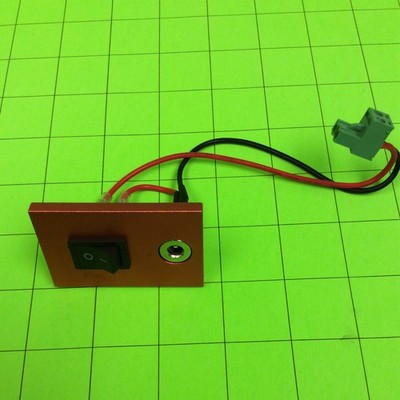 Elegoo Mars 2 Pro 3D Printer Switch and Jack Plate Power Port