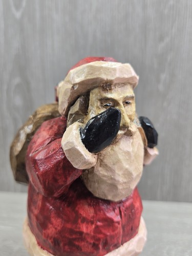 Vintage Old Glory Collection 1999 First Edition Carved Santa #744901 Garth Knigh - Bild 6 von 7