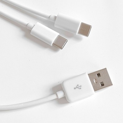 1m 3ft USB C Cable, Universal 2 in 1 Multi Charging Cable Type C Fast Charging