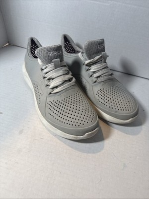 Crocs LiteRide Pacer Women's Casual Sneakers Shoes Gray 205234 Size 8