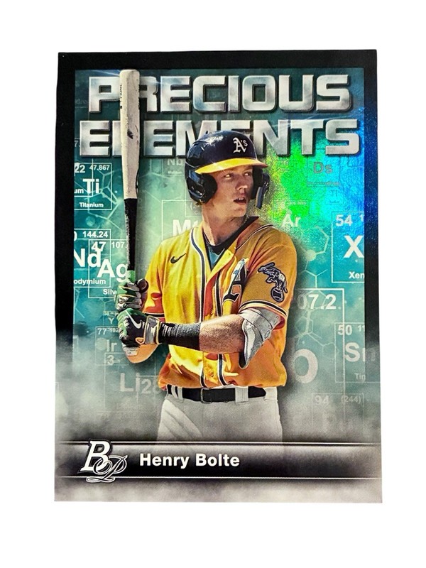 Topps Bowman Platinum [Precious Elements] #PE-6 Henry Bolte Oakland Athletics